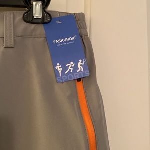 Men’s nylon shorts. Grey in color.